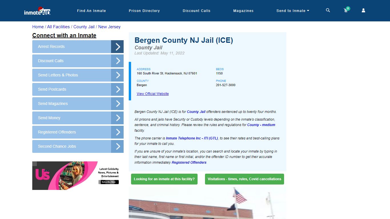 Bergen County NJ Jail (ICE) - Inmate Locator - Hackensack, NJ